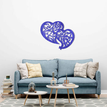 Contemporary Wooden Hearts: Love Inspired Wall Art, 11 of 12