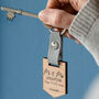Personalised Mr And Mrs Flag Banner Keyring, thumbnail 1 of 6