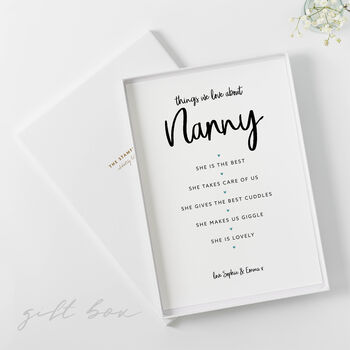Things We Love About Nanny Print, 4 of 6