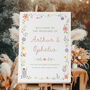 Whimsical Wildflower Wedding Welcome Sign, thumbnail 2 of 3