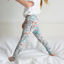 Organic Baby And Child Town Map Print Leggings, thumbnail 1 of 3