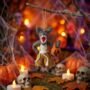 Handmade Felt Halloween Werewolf Hanging Decoration, thumbnail 8 of 8