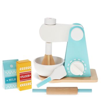 Wooden Toy Baking Mixer Playset, 2 of 5