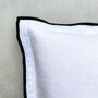 Laurie Linen Embroidered Cushion, thumbnail 3 of 8