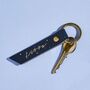 Personalised Star Sign Leather Keyring, thumbnail 2 of 7