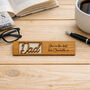 Personalised Dad Wooden Bookmark Father’s Day Gift, thumbnail 3 of 6