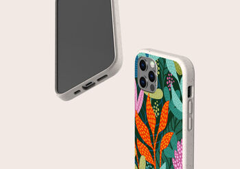 Tropical Leaves Biodegradable Phone Case, 4 of 8