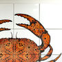 Crab Tile Mural Handprinted Ceramic Tile Set, thumbnail 10 of 12