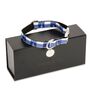 The Anglesey Nautical Checked Blue Anchor Design Dog Collar, thumbnail 6 of 8