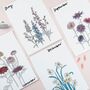 Birth Flower Illustrated Prints, thumbnail 4 of 12