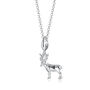 Christmas Reindeer Charm Necklace, Sterling Silver Or 18ct Gold Plated, thumbnail 4 of 11