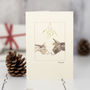Donkeys Under The Mistletoe Christmas Card, thumbnail 1 of 4
