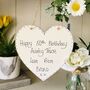 Personalised Birthday Name Heart 50th 60th 70th, thumbnail 2 of 11