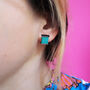 Sewing Thread Stud Earrings, thumbnail 4 of 4