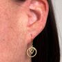 Enso Drop Earrings, thumbnail 2 of 4