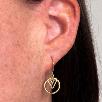 Enso Drop Earrings, 2 of 4