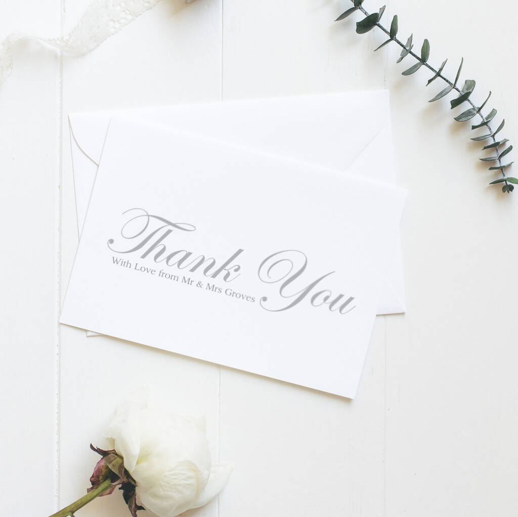 Thank You With Love Cards Pack Of Five By Gorgeous Creations 