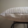 Charcoal Stripe Square Linen Scatter Cushion, thumbnail 5 of 8