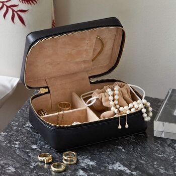 Personalised Luxury Soft Leather Jewellery Case, 2 of 8