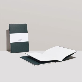 100% Recycled Paper Notebook / Forest Green, 4 of 6