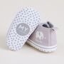Personalised Elephant Design Baby High Top Shoes, thumbnail 2 of 4