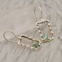 Emerald Earrings, Sterling Silver Earrings, thumbnail 8 of 8