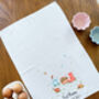 Personalised Floral Garden Tea Towel, thumbnail 2 of 4