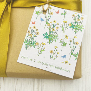 Floral Seed Card Gift Tags, 4 of 5