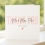 Blush Personalised Wedding Thank You Card, thumbnail 4 of 8