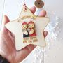 Personalised Family With Baby Twins Tree Decoration, thumbnail 4 of 5