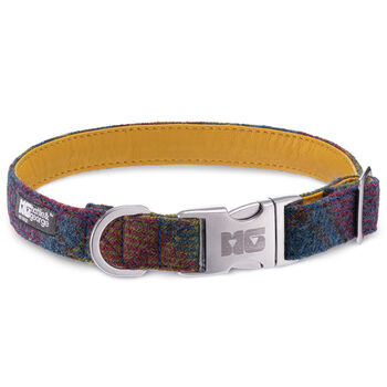Scout's Warm Colours Harris Tweed Dog Collar, 3 of 4