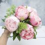 Soft Pink Peony Bouquet With Gypsophelia, thumbnail 4 of 7