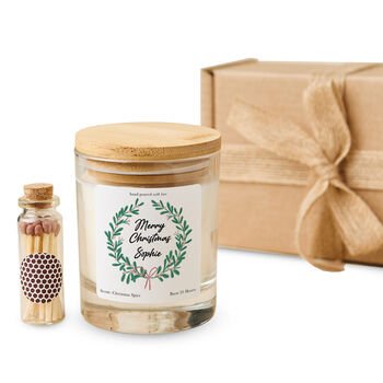 Christmas Personalised Candle Gift With Name, 6 of 6