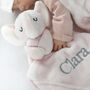 Personalised Pink Elephant Comforter And Blanket Set, thumbnail 8 of 12