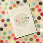 Mini Colourful Thinking Of You Card, thumbnail 1 of 5