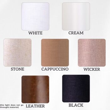 Walnut Wood Table Lamp, Vintage Linen Lampshade Lamp, 10 of 10