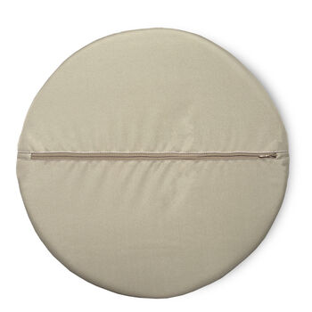 Circular Garden Outdoor Seat Pads Cottage Garden White, 3 of 5