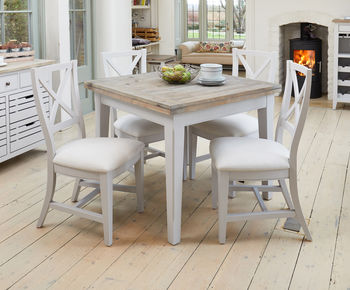 Ridley Grey Square Extending Dining Table, 2 of 9