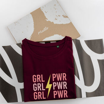 Girl Power Slogan Cotton T Shirt, 2 of 7