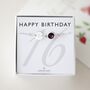 16th Birthday Gift For Her – Sterling Silver Birthstone And Initial Bracelet, thumbnail 1 of 10