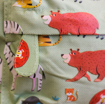 Personalised Jungle Animals Children's School Back Pack, 3 of 3