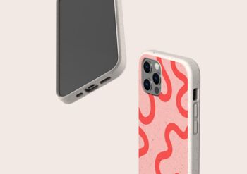 Pink Swirl Eco Friendly, Biodegradable Phone Case, 4 of 8