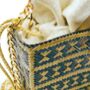 Tuparro Black And Gold Handwoven Straw Basket Bag, thumbnail 4 of 7