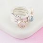 Disco Queen Gemstone Stacking Ring, thumbnail 4 of 5