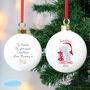 Personalised Tiny Tatty Teddy My 1st Christmas Bauble, thumbnail 1 of 3