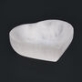 Selenite Crystal Heart Shaped Cleansing And Charging Bowl, thumbnail 1 of 4