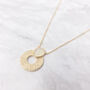 18ct Gold Plated Infinity Moostone Necklace, thumbnail 1 of 6