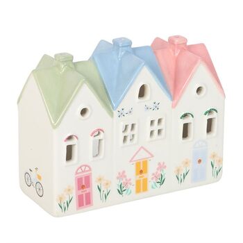 Pastel House Incense Cone Burner Tealight Holder, 4 of 4