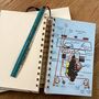 'The Motor Car' Upcycled Notebook, thumbnail 5 of 6