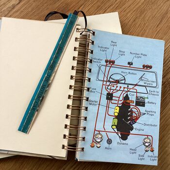 'The Motor Car' Upcycled Notebook, 5 of 6
